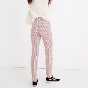 Madewell High-Rise Slim Boyfriend in Luca Stripe